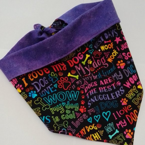 Dog scarf     I love my dog print. - Picture 1 of 1